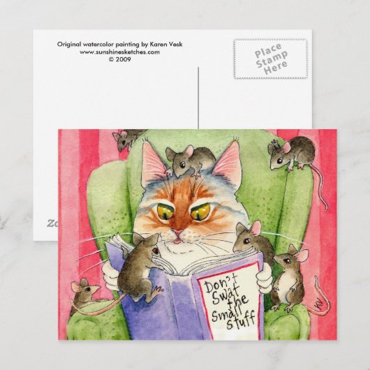 Spot het briefkaart van kleine dingen niet op (Voorkant / Achterkant)