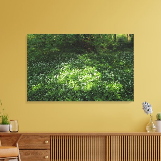 Spot knoflook canvas afdruk (Insitu (Woonkamer))