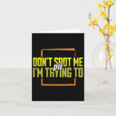 Spot me niet Ik probeer te sterven Gym Meme Workou Kaart (Gele Bloem)