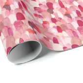 Spot Medley: roze-rode textieldroom. Cadeaupapier (Rol Hoek)