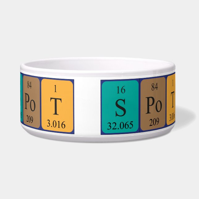 Spot periodiek table name pet bowl 2A Voerbakje (Rechts)