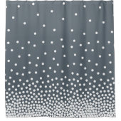 Spot Shaded 240816 - White and Slate Grey Douchegordijn (Voorkant)
