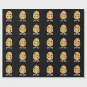 Spot-tato Funny Potato Pun Dark BG Cadeaupapier (Vlak)