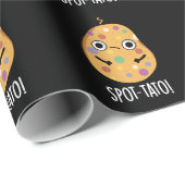 Spot-tato Funny Potato Pun Dark BG Cadeaupapier (Rol Hoek)