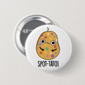 Spot-tato Funny Potato Pun Ronde Button 5,7 Cm (Voorkant /achterkant)