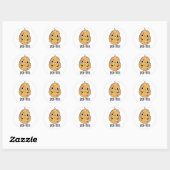 Spot-tato Funny Potato Pun Ronde Sticker (Vel)