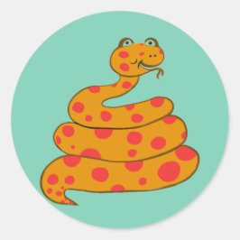 Spot the Snake Ronde Sticker