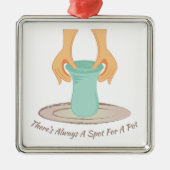 Spot voor een potje metalen ornament (Voorkant)