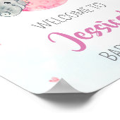 Spotbord van de welkomstpartij Girl-olifant poster (Hoek)