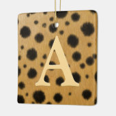 Spoted Cheetah Fur Realistic Animal Print Custom Keramisch Ornament (Links)