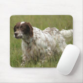 Spoted English Setter Dog Muismat (Met muis)