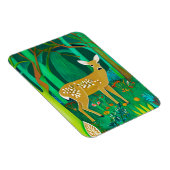 Spoted Fawn in een Fantasy Forest Setting Magneet (Rechterzijde)