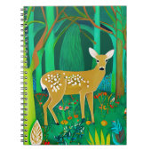 Spoted Fawn in een Fantasy Forest Setting Notitieboek (Voorkant)