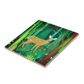 Spoted Fawn in een Fantasy Forest Setting Tegeltje (Zijkant)