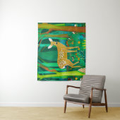 Spoted Fawn in een Fantasy Forest Setting Wandkleed (In situ)