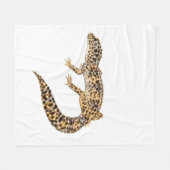 Spoted Leopard Gecko Fleece Blanket Deken (Voorkant (Horizontaal))