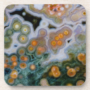 Spoted Ocean Jasper Bier Onderzetter