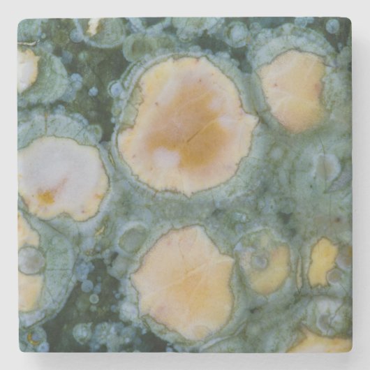 Spoted Ocean Jasper Stenen Onderzetter (Voorkant)