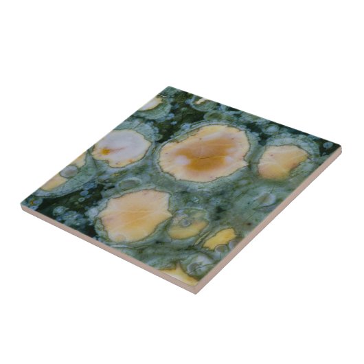 Spoted Ocean Jasper Tegeltje (Zijkant)