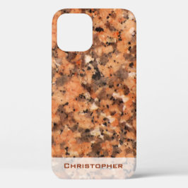 Spotet Rock Structure Dotted Pattern met Name Case-Mate iPhone Case