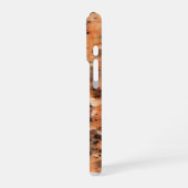 Spotet Rock Structure Dotted Pattern met Name iPhone Hoesje (Linkerkant)
