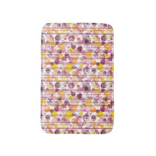 Spotgestreept wit patroon badmat (Voorkant Verticaal)