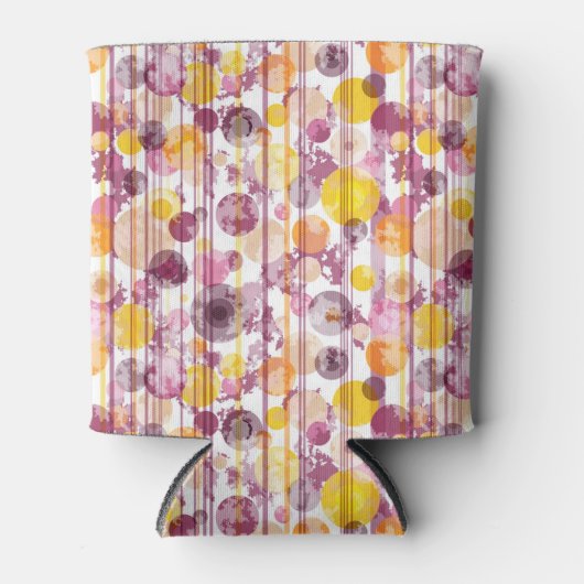 Spotgestreept wit patroon blikjeskoeler (Voorkant)