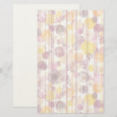 Spotgestreept wit patroon briefpapier (Voorkant / Achterkant)