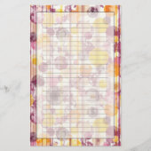 Spotgestreept wit patroon briefpapier (Voorkant)