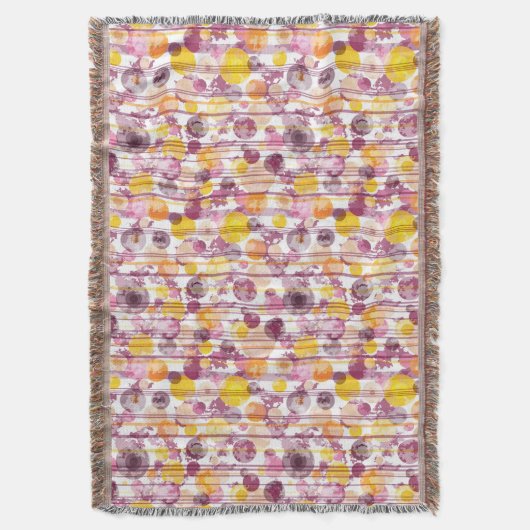 Spotgestreept wit patroon deken (Voorkant Verticaal)