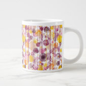 Spotgestreept wit patroon grote koffiekop (Rechts)