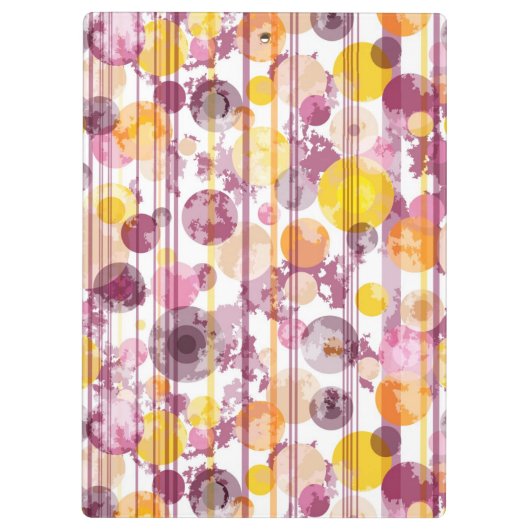 Spotgestreept wit patroon klembord (Achterkant)