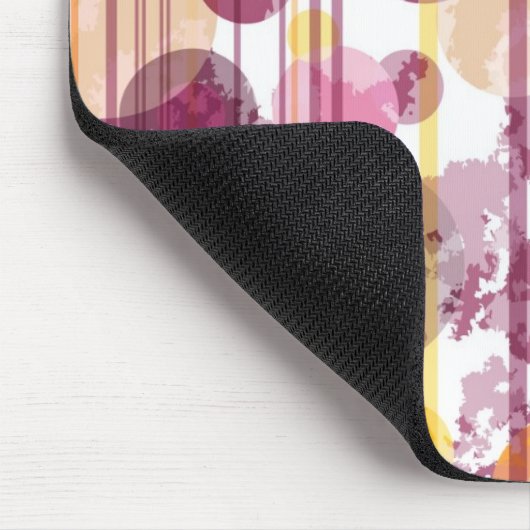 Spotgestreept wit patroon muismat (Hoek)