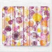 Spotgestreept wit patroon muismat (Voorkant)