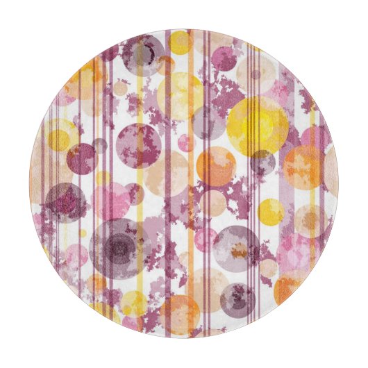 Spotgestreept wit patroon snijplank (Voorkant)