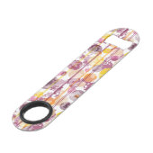 Spotgestreept wit patroon speed flessenopener (Voorkant Gekanteld)