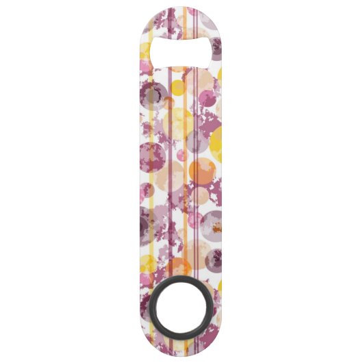 Spotgestreept wit patroon speed flessenopener (Achterkant)