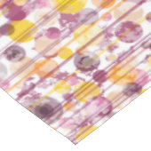 Spotgestreept wit patroon tafelkleed (Gekanteld)