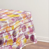 Spotgestreept wit patroon tafelkleed (Voorbeeld)