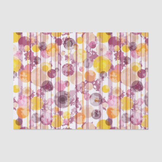 Spotgestreept wit patroon tissuepapier (Voorkant)