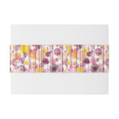 Spotgestreept wit patroon uitnodigingen wikkel (Achterkant Voorbeeld)