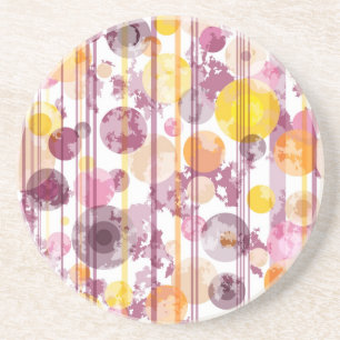 Spotgestreept wit patroon zandsteen onderzetter