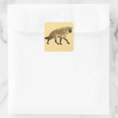 Spothyena. Wild Africa Vierkante Sticker (Tas)