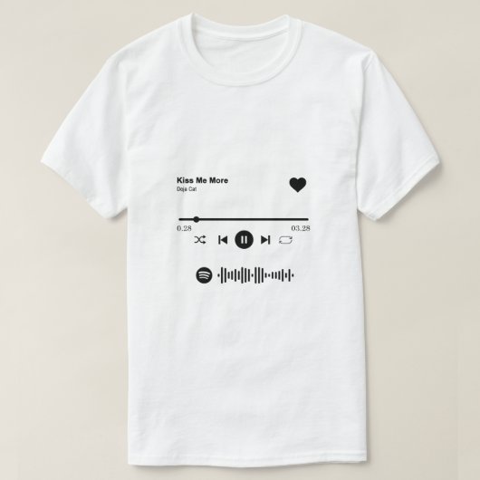 Spotify Song Shirt | Love Song Gift for Couple  (Design voorkant)