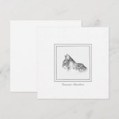 Spotkaart voor interne schouderklopskaarten notitiekaartje (Voorkant / Achterkant)