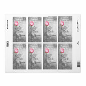 spotkleur roze roze bruiloft etiket (Full Sheet)