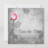  spotkleur roze roze bruiloft save the date (Voorkant)