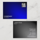 Spotlamp verlicht - blauw visitekaartje (Voorkant / Achterkant)