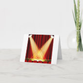 Spotlichten op het werkgebied bedankkaart (Voorkant)