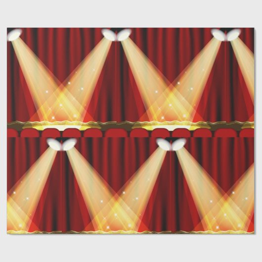 Spotlichten op het werkgebied cadeaupapier (Vlak)